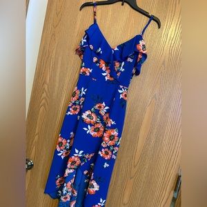 Floral Wrap Dress 🌺💙